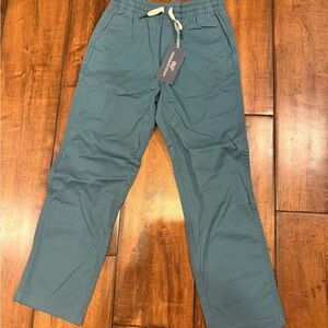 Vineyard Vines Teal Elastic-Waist Chinos for Kids